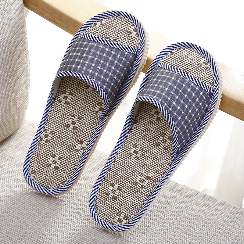 Wholesale Small Floral Linen Slippers